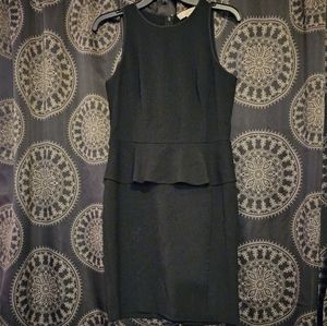 Loft Black peplum dress